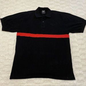 Drakkar Noir Polo Shirt Men's XL Black Collared Golf Short Sleeve 100% Cotton